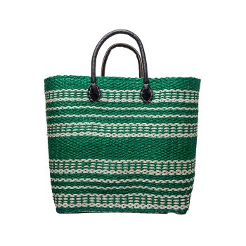 Sisal Green Stripes L