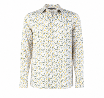 White Leaves Long Sleeve Shirt
